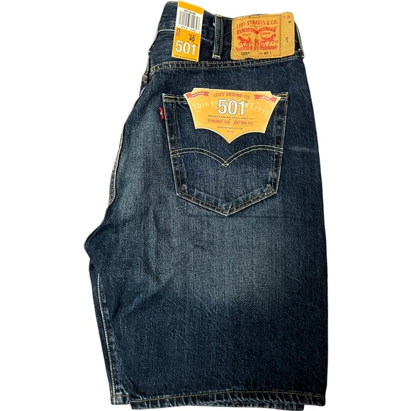 Levi's | Shorts | Levis 59 Original Fit Dark Wash Shorts W 4 | Poshmark